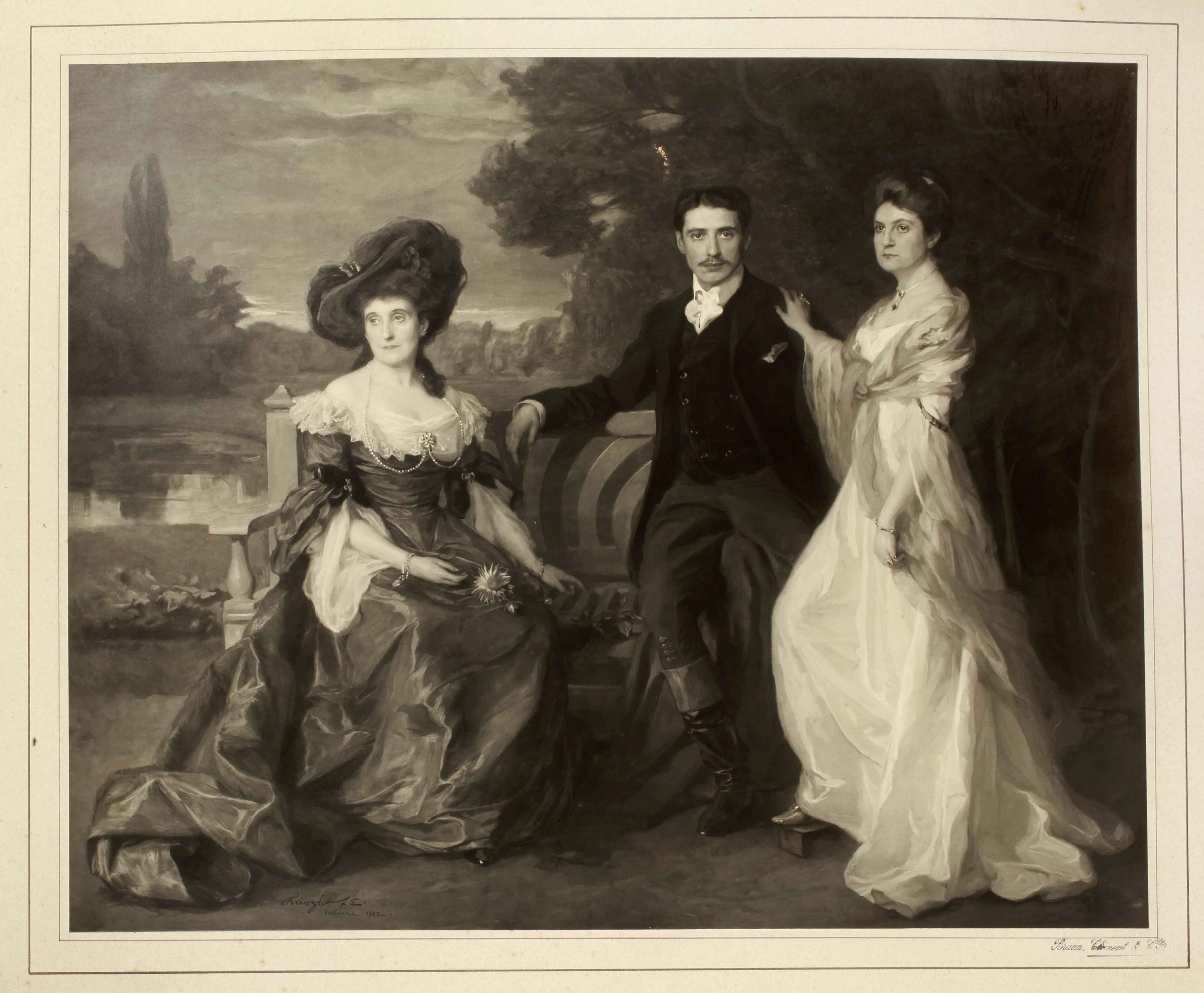 Fig. 54 1902 Marguerite de Rothschild duchesse de Gramont et ses enfants par Laszlo copie